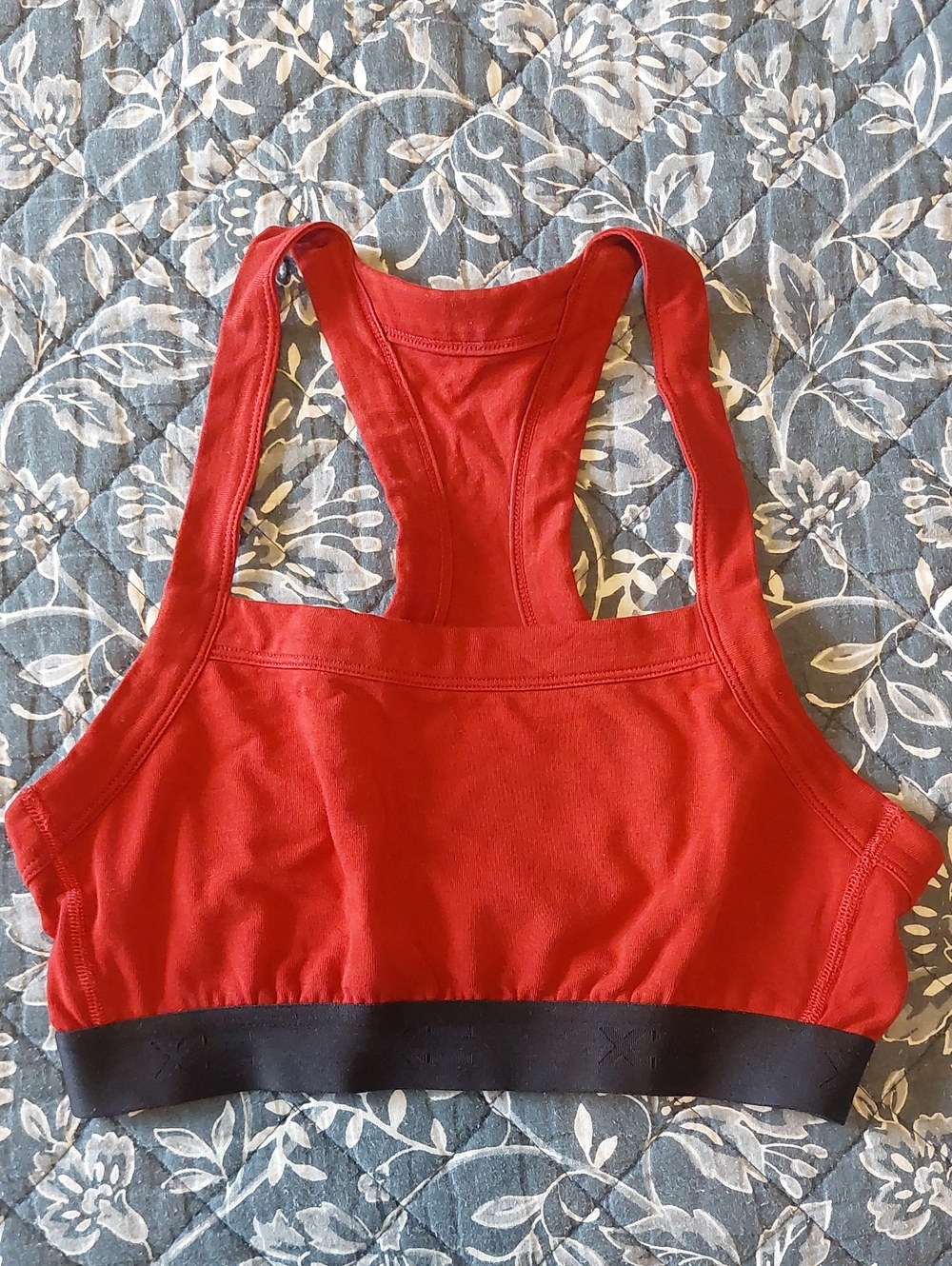 Tomboyx Small Red Racerback Cotton Bra